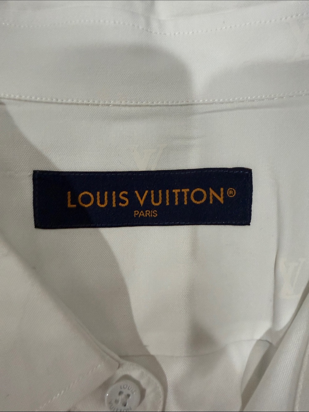 Louis Vuitton White Men's Lightweight Shirt Jacket